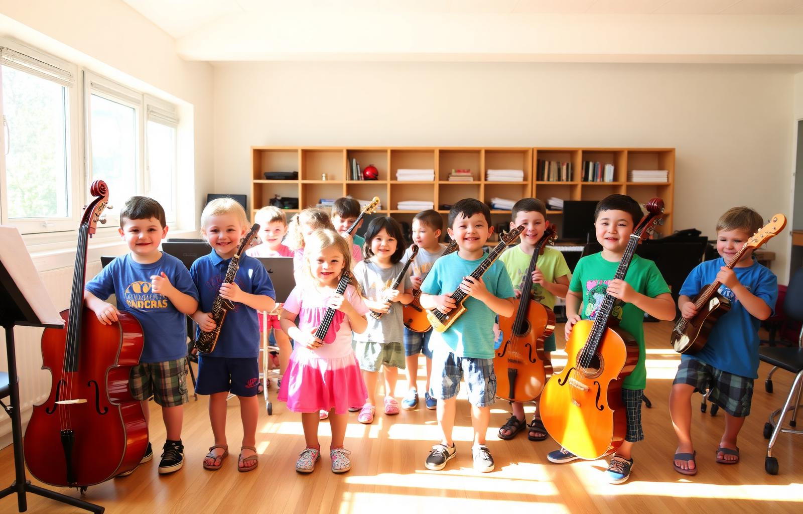 Group music class